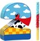 Toy Inspired Game Piñata Cow Piñata for Kids Cartoon Story with Stick Blue Yellow Red Cow Clouds Decor for Boys Girls Adults Birthday Baby Shower Party Supplies Gifts Decor(Number 2)